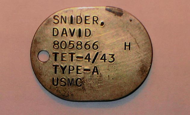 Dave Snider's Dog Tag